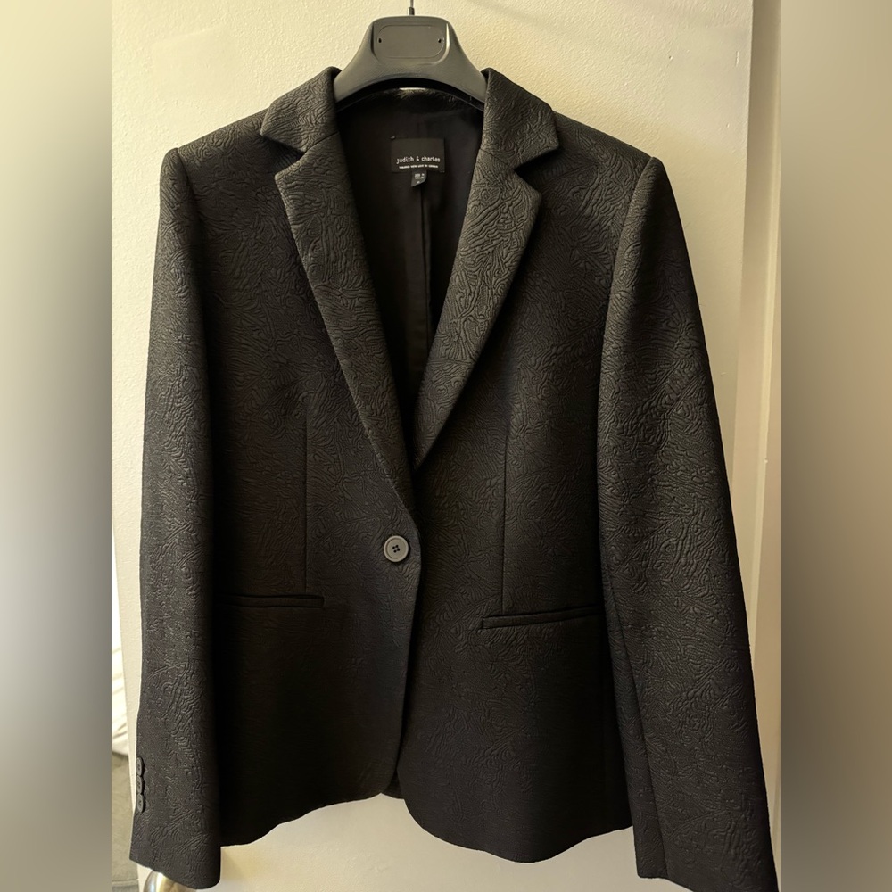 Brocade Black Tailored Blazer